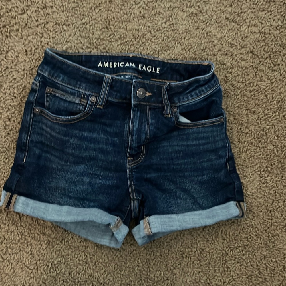 American eagle dark blue denim Jean shorts! Size 2